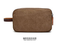 Dompet koin portabel kapasitas besar, wadah penyimpanan perlengkapan mandi banyak kompartemen, tas kosmetik perjalanan & kantor