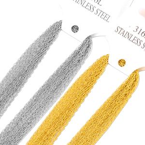 Silver/Gold 316L Stainless Steel 45/50/60 Link <b>Chain</b> Cross <b>Chain</b> Match <b>Necklace</b> Accessory O <b>Chain</b> for Party Trendy Jewelry - Product Image 2
