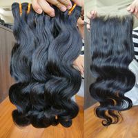 Perruques en cheveux vietnamiens bruts, Remy, ondulées, 13x4 pour Lace Front sans colle, 18 pouces, brun clair, originales, de luxe, noires