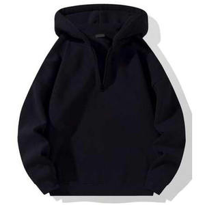 Basics Custom Streetwear 100% Sudadera con capucha de algodón de alta calidad Heavyweight 400 500 600 Gsm Oversized Cropped Pullover Hoodie Hombres - Product Image 4