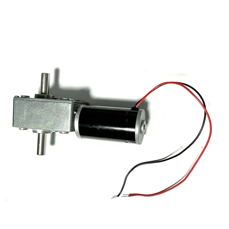 High torque miniature dc 6v 12v 24v 10 20 30 rpm metal turbine self-locking reversible worm gear reducer motor with encoder