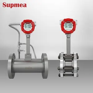 4-20ma Compressed air water flow meter sensor price electronic digital steam type gas vortex flow meter sensors