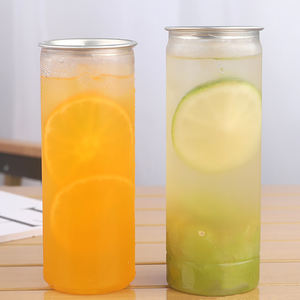 Disposable Transparent <strong>PET</strong> Soft Drinks <strong>PET</strong> Beer <strong>Bottle</strong> Can 350ml 500ml 650ml Ring-Pull Aluminum Cap For Soda Juice Tea - Product Image 4