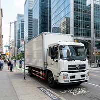 Camionnette 4x2 - Fourgonnette de transport, Camion utilitaire léger, Véhicule de fret fermé et Camion de livraison pour le transport logistique