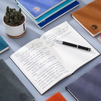 Carnet ligné A5 en cuir souple PU avec logo personnalisé, style minimaliste, pour cadeaux d'affaires
