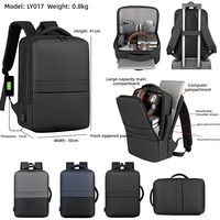 Sac à dos pour ordinateur portable personnalisé avec multiples compartiments de rangement, idéal pour les déplacements professionnels, avec port USB – Vente en gros