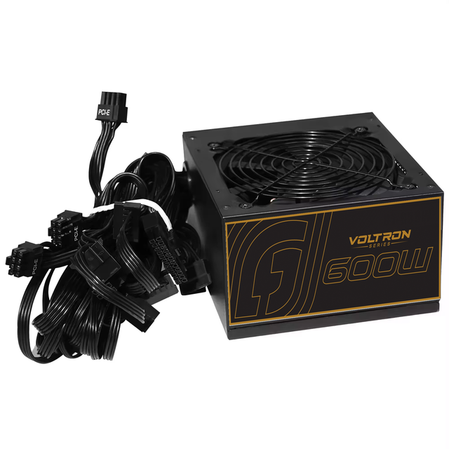 Deepcool Pf600 500 600 700 ATX Computer Power Supply 24Pin 120mm Fan Desktop Rated 600W Active PFC Black 80plus Stock