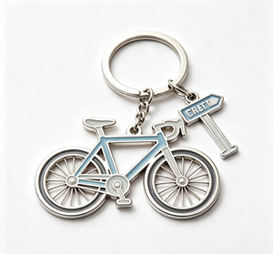 Vintage Bicycle Metal Key Chain Enamel Road Bike <b>Keyring</b> Zinc Alloy Bag Car Key Pendant Gift - Product Image 3