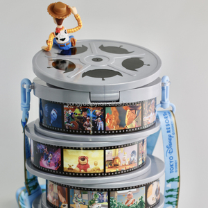 Custom Design <strong>Plastic</strong> Cinema Snack Projector Popcorn <strong>Bin</strong> Buckets Film Tokyo World Resort LED Light up Popcorn Holder <strong>with</strong> <strong>Lid</strong> - Product Image 4