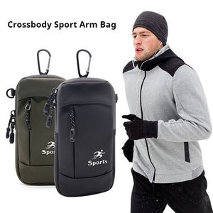 Sac de bras de sport imperméable en PU à la mode pour hommes, course à pied, jogging, bandoulière unique, sac de poignet pour l'été - Product Image 2