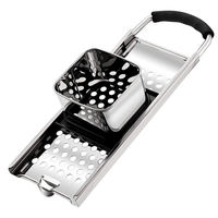 Râpe Surface Drain Acier Inoxydable Multifonctionnel Crevettes Froides Cuillère Fendue Surface Râpe Fruits et Légumes Rabot