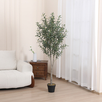JWT3484 Plante artificielle paysage décoration paysage arbre en pot olive pour grand olivier de Noël
