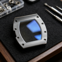 Montre automatique tonneau en titane de haute qualité avec verre saphir 055, montre mécanique squelette de luxe pour homme, mode sport