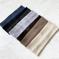 Bandeau de sport et de yoga en coton flanelle, style euro-américain, coloré, respirant, anti-transpiration, réutilisable, avec large élastique, pour le lavage du visage