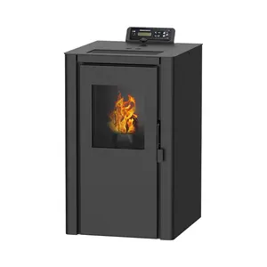 Mini03S 6 kW Holzpelletofen Kamin Neues Design einfacher europäischer Stil modern und umweltfreundlich mit WLAN