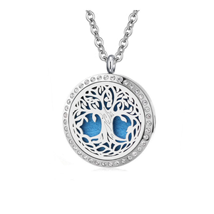 Commercio all'ingrosso <span class=keywords><strong>Albero</strong></span> <span class=keywords><strong>della</strong></span> <span class=keywords><strong>vita</strong></span> di disegno aromaterapia diffusore gioielli 316L in acciaio inox aroma olio essenziale diffusore <span class=keywords><strong>collana</strong></span> - Product Image 2