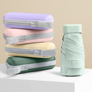 Phổ biến chất lượng cao Túi Ô Chống UV phụ nữ nhỏ Ô GẤP viên nang nhỏ Ô dù với trường hợp - Product Image 2