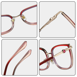 <span class=keywords><strong>Gafas</strong></span> de Diseño con Montura Completa y Pedrería, Unisex, al por Mayor, Personalizadas, Modelo 2025, Modernas, Más Vendidas, con Bloqueo de Luz Azul - Product Image 4