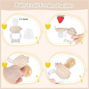 Set de Alimentación de Silicona para Bebés de 10 Piezas, Productos para el Destete, Plato con Ventosa, Babero, Alimentador de Frutas, Cuchara para Bebé, Tenedor, Vaso con Boquilla de Pato - Product Image 3