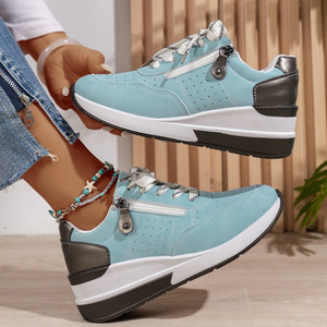 Baskets Décontractées pour Femme, Chaussures Compensées à Semelle Épaisse Tendance Internationale, Confort Décontracté pour Filles et Dames - Product Image 3