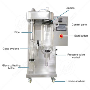 Machine <span class=keywords><strong>de</strong></span> séchage <span class=keywords><strong>de</strong></span> poudre <span class=keywords><strong>de</strong></span> lait ORME, poudre <span class=keywords><strong>de</strong></span> noix <span class=keywords><strong>de</strong></span> coco instantanée, atomiseur rotatif centrifuge, sécheur par pulvérisation pilote - Product Image 2