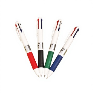 Articles de papeterie en gros, stylo multicolore 4 couleurs en un pour les cadeaux de fête d'anniversaire, les cadeaux pour les étudiants, les enseignants, les fournitures de bureau et scolaires - Product Image 1