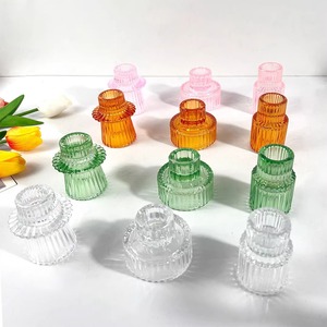 Tùy Chỉnh Sang Trọng Hổ Phách Kim Cương Hình Dạng Thủy Tinh Trà Ánh Sáng Nến Chủ Sở Hữu Chất Lượng Cao Đứng & Tàu Cho Trà Đèn Lồng & Nến - Product Image 6