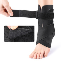 Attelle de cheville latérale avec plaques stabilisatrices en aluminium, compression réglable pour la marche, la course et le soutien quotidien de la cheville