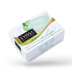 EVISSA 90g Cucumber Cream Bar <b>Soap</b> - Moisturizing & Refreshing Daily Cleanser - Bulk 24 Pcs Boxed - Product Image 1