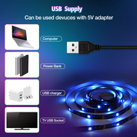 Kit d'éclairage flexible USB 5V 5050 Streifen Licht TV Kit de rétroéclairage RGB APP Smart Lights pour la décoration de la maison