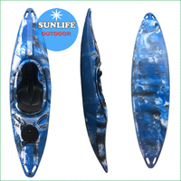 Nuevo Tipo de Bote de Remo Individual, Kayak Resistente para Aguas Bravas de 2.6M, Ligero y Flexible, Botes de Pesca para el Océano