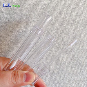 Lz Gói Cổ Phiếu 100Pcs 5Ml <span class=keywords><strong>Lip</strong></span> Tint Chai Ống Biểu Tượng Tùy Chỉnh Lipgloss Container Rõ Ràng Lipgloss Ống Với Hộp Bao Bì - Product Image 3