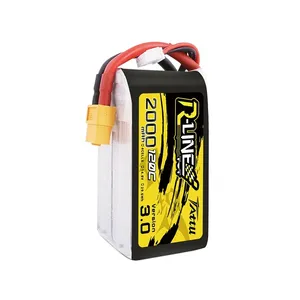 แบตเตอรี่ลิเธียมโพลิเมอร์ Tattu R-Line รุ่น 3.0 ความจุ 1300-2000mAh 120C 4S 6S 4.2V  แบบพลาสติก หัวเสียบ XT60 สำหรับ FPV Racing RC ใช้ได้ทั้งชายและหญิง - Product Image 5