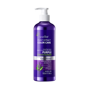 Shampooing et après-<span class=keywords><strong>shampoing</strong></span> capillaires violets hydratants, purifiants et lissants à la kératine botanique 500ml - Product Image 2