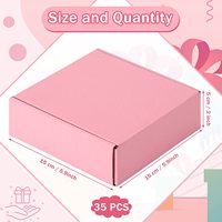 Logo personnalisé couleur rose emballage cosmétique ondulé boîte postale boîte d'expédition boîte en papier