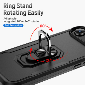 Từ Vòng Có Thể Điều Chỉnh Đá Đứng 2in1wireless Sạc Cứng PC Mềm TPU Antishock Điện Thoại Di Động Trường Hợp Đối Với <span class=keywords><strong>iPhone</strong></span> 17 Không Khí - Product Image 3