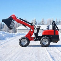 China Bestseller Kleiner Radlader für Landwirtschaft, Garten, Bauernhof und Heimgebrauch, Diesel-Lader Euro 5 CE EPA Hydraulischer Diesel 4x4 Radlader
