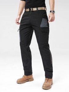 신상 남성용 아웃도어 루즈 캐주얼 팬츠 오버롤 방풍 방수 패치워크 롱 스트레이트 트레이닝 팬츠 전술 바지 - Product Image 6