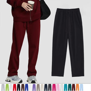กางเกงวอร์มผ้าเทอร์รี่ 430 กรัม แบรนด์แฟชั่น ทันสมัย สวมใส่ได้ทั้งแบบกลุ่มและส่วนตัว สไตล์ลำลอง สีพื้น ทรงตรงขายาว พิมพ์โลโก้ได้ - Product Image 1