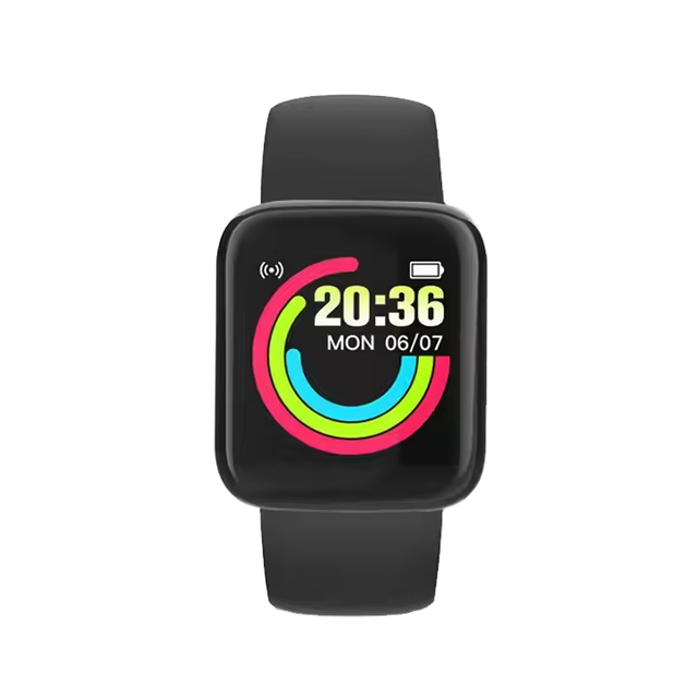 D20 Y68 Reloj Inteligente Smartwatch Smart Band Touch Screen Calories Health Fitness Tracker Blood Pressure Monitor Smart Watch