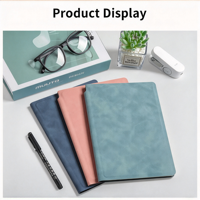 Carnet de notes réutilisable à effaçage à sec avec couverture en PU, 245x170mm, pour l'étude et le bureau – Édition États-Unis