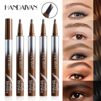 Crayon à sourcils transfrontalier 5 couleurs, sourcils sauvages, waterproof, longue tenue, Handaiyan, forme naturelle définie, liquide