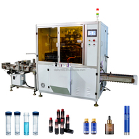Máquina de Serigrafía Servo de 8 Estaciones con Curado UV para Botellas Redondas, Rotativa para Envases de Plástico, Certificación CE