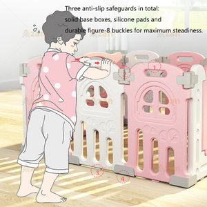 Parc <span class=keywords><strong>de</strong></span> jeu pliable personnalisable pour bébé, clôture <span class=keywords><strong>de</strong></span> sécurité pour enfants avec panneau d'activités pour intérieur et extérieur, vente en gros - Product Image 3