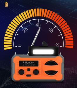 Radio d'extérieur multifonction personnalisée, solaire, à manivelle, AM FM WB, affichage numérique, batterie externe, camping - Product Image 5
