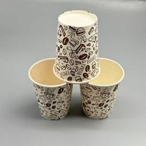 Gobelets en papier jetables à paroi simple avec logo personnalisé, revêtement PE, 6oz, 8oz, 10oz, 12oz, 16oz pour boissons chaudes et froides, vente en gros - Product Image 1