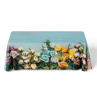 TECHOME – nappe rectangulaire extensible de 4/5/6/8/10 pieds, couverture de Table de Banquet de Cocktail, nappe de Table en Spandex pour fête de mariage, hôtel, maison