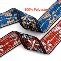 Accessoires vestimentaires en jacquard 100 % polyester, style ethnique exquis, personnalisés par le fabricant, avec motifs uniques
