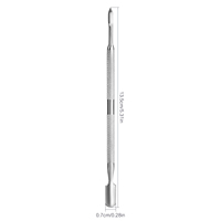 Pousse-cuticules en acier inoxydable double face pour éliminer les peaux mortes, outils de manucure et pédicure russes pour salon, vente en gros