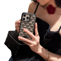 Coque de téléphone Premium antichoc en TPU avec strass, design élégant et luxueux, protection pour 13/14/15/16/17Pro